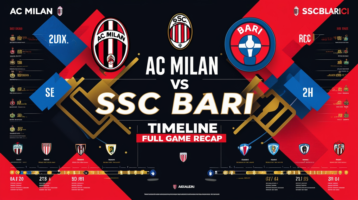 AC Milan vs SSC Bari Timeline: Full Game Recap